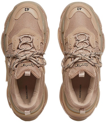 Balenciaga Triple S Sneakers 'Clear Sole - Coklat Muda' 541624W2GA12510 Shop Balenciaga Triple S Sneakers 'Clear Sole - Coklat Muda' 541624W2GA12510
