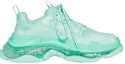 Order Balenciaga Triple S Sneaker 'Clear Sole - Mint' Lelaki/Wanita Kasut Mint. 541624W2GA14500