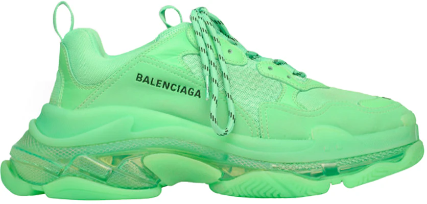 巴黎世家 Triple S 運動鞋 '透明底 - 螢光綠' 541624-W2CF1-3801 Order 巴黎世家 Triple S 運動鞋 '透明底 - 螢光綠' 541624-W2CF1-3801