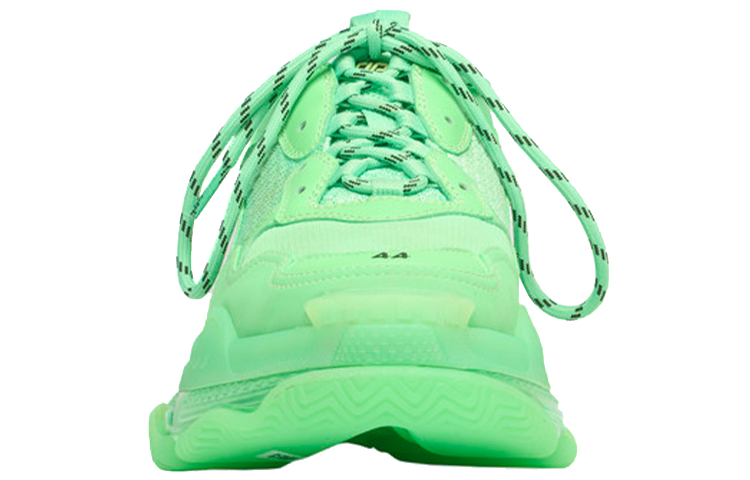 Shop 巴黎世家 Triple S 運動鞋 '透明底 - 螢光綠' 541624-W2CF1-3801