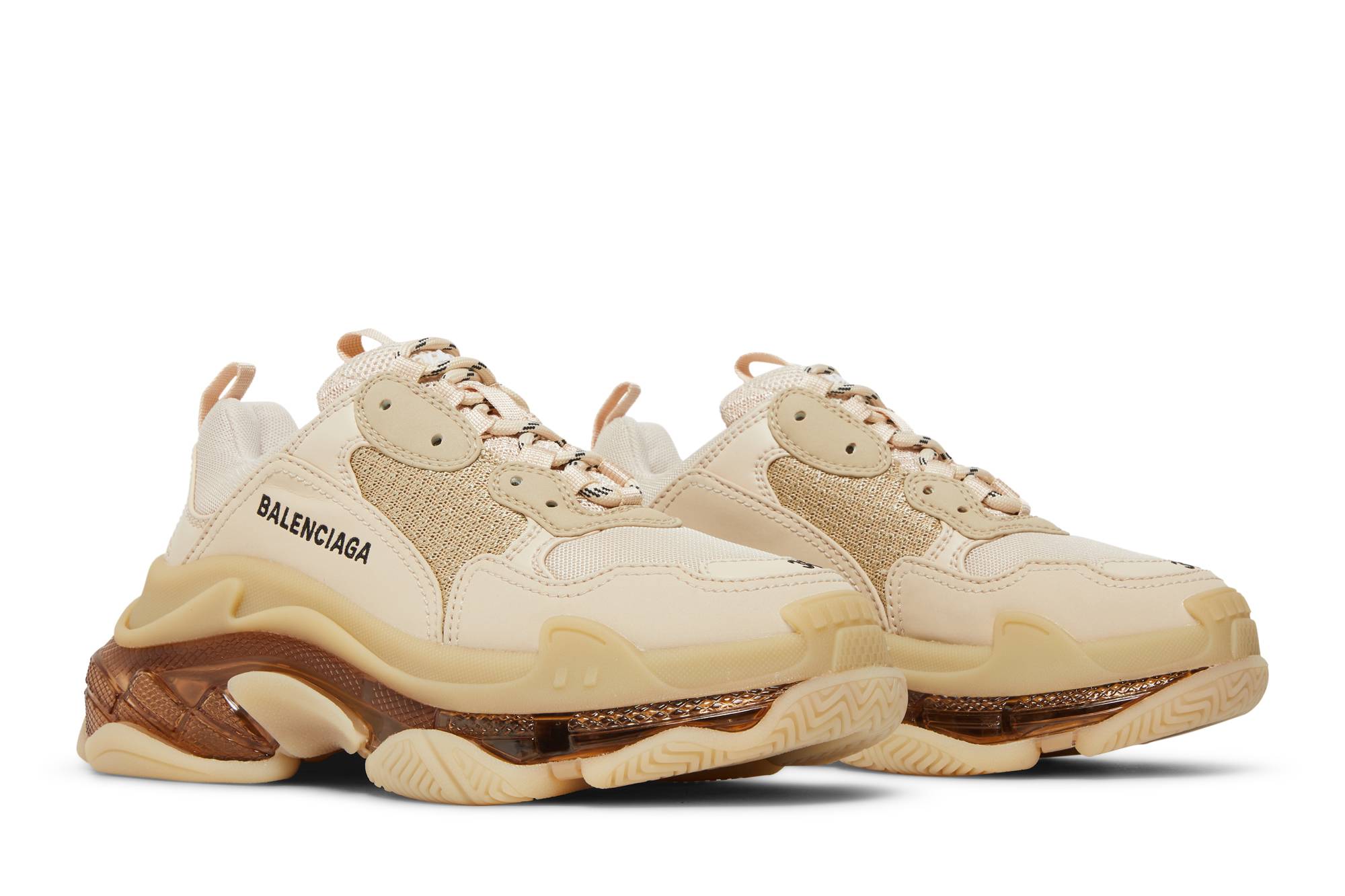Cheap (W) Zapatillas Balenciaga Triple S 'Suela Transparente - Nude' 544351-W2GA1-9710