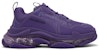 Balenciaga Triple S Kasut 'Clear Sole - Ungu' 541624W2GA16910
