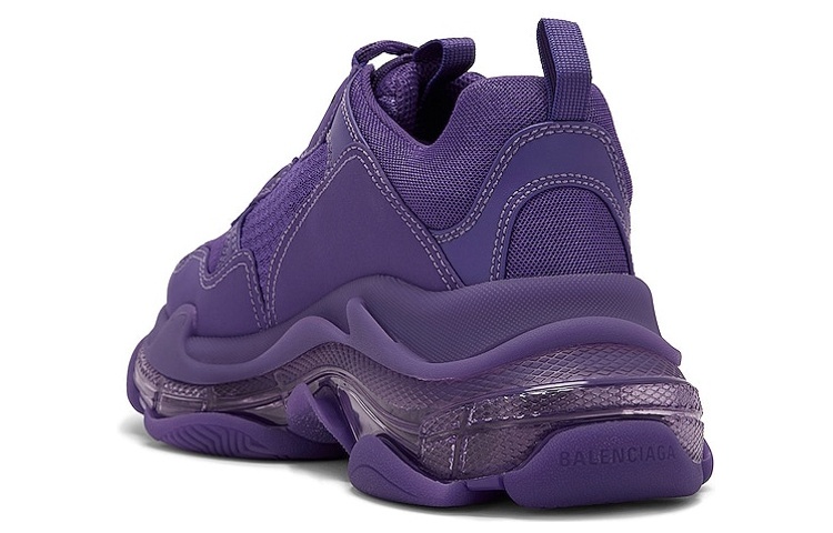 Lookbook 巴黎世家 Triple S 運動鞋 '透明鞋底 - 紫色' 541624-W2GA1-6910