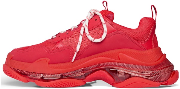 Balenciaga Triple S Sepatu 'Sol Transparan - Tali Merah Putih' 541624W2FF36060 Buy Balenciaga Triple S Sepatu 'Sol Transparan - Tali Merah Putih' 541624W2FF36060