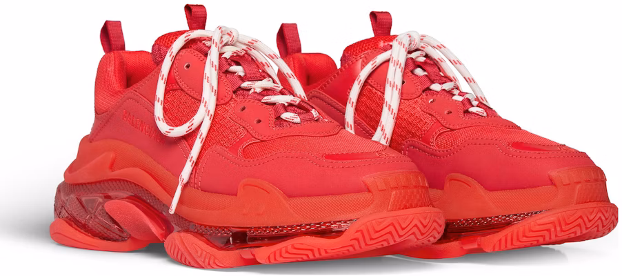 Balenciaga Triple S Sneaker 'Clear Sole - Red White Laces' 541624W2FF36060 Lookbook Balenciaga Triple S Sneaker 'Clear Sole - Red White Laces' 541624W2FF36060