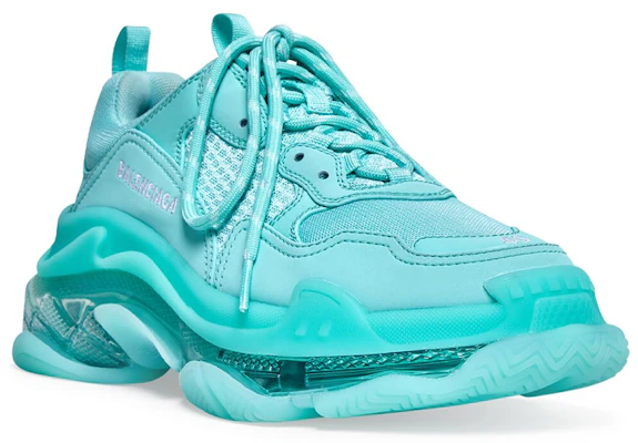 Balenciaga Triple S Zapatillas 'Suela Transparente - Turquesa' 541624-W2GA1-4590 Lookbook Balenciaga Triple S Zapatillas 'Suela Transparente - Turquesa' 541624-W2GA1-4590