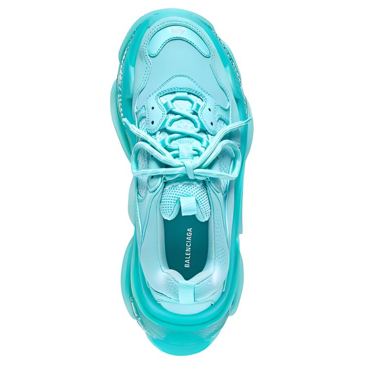 Balenciaga Triple S Sneaker 'Clear Sole - Turquoise' 圖 4