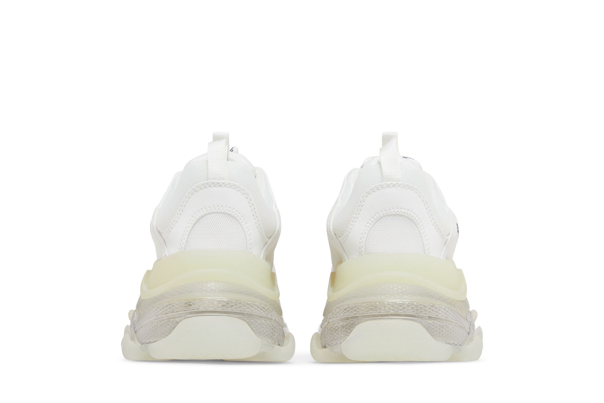 Sizing 巴黎世家Triple S运动鞋 '透明鞋底 - 白色' 541624W2FB19000