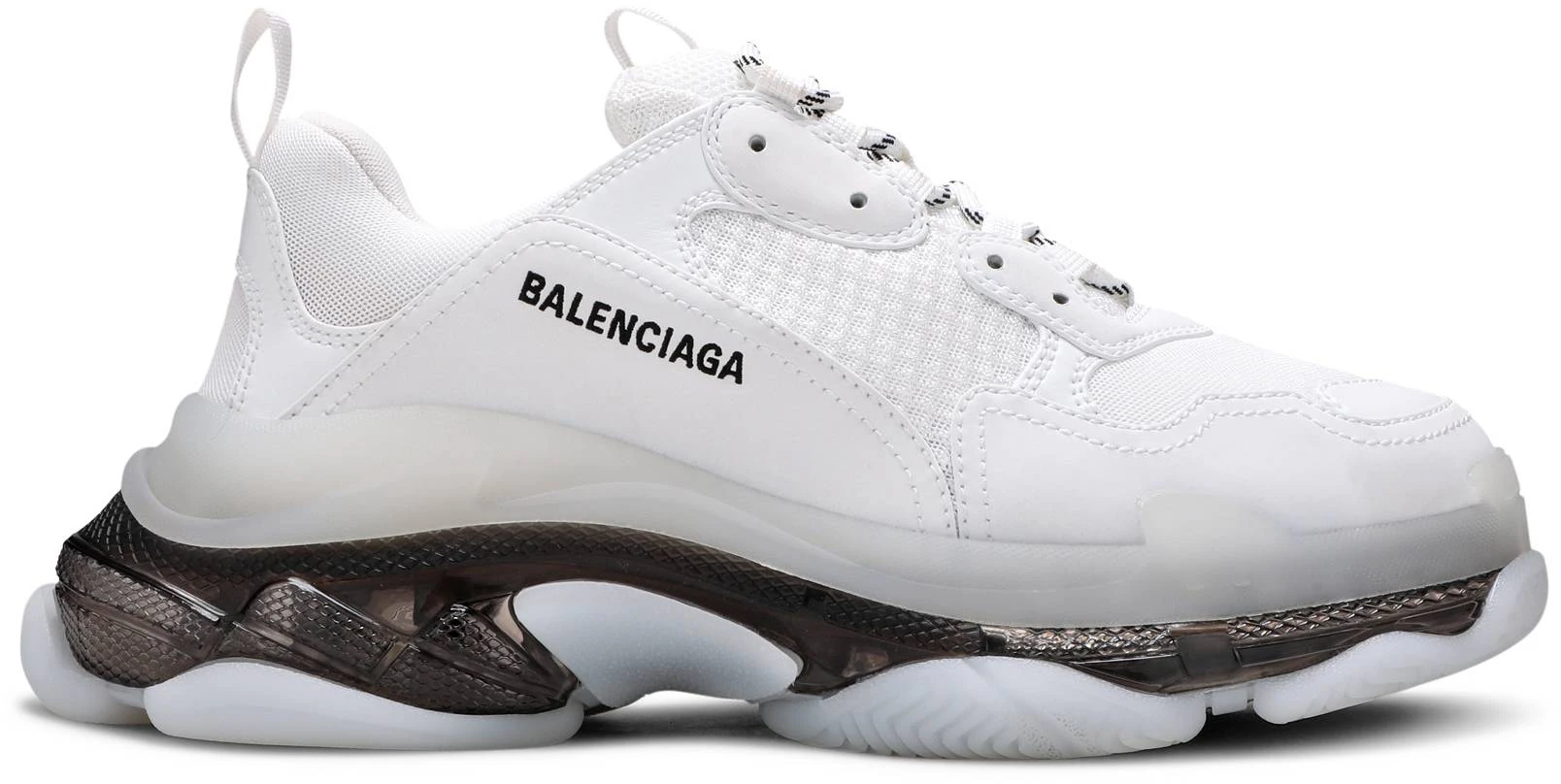 Clear balenciaga 2025 triple s