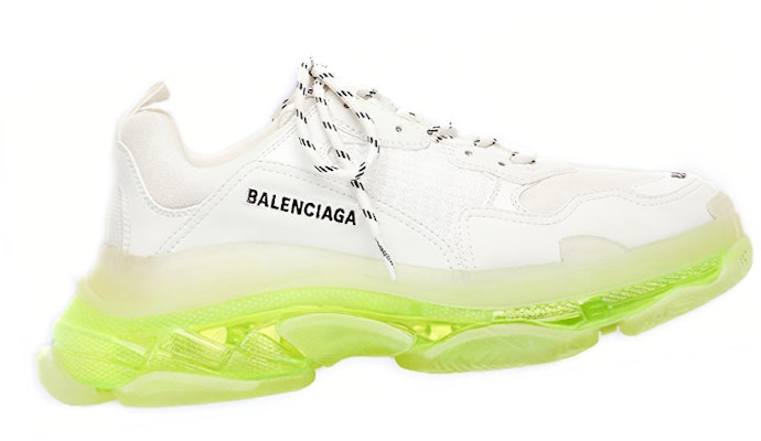 巴黎世家Triple S运动鞋“透明鞋底-白色荧光黄” 541624W2FR19073 Order 巴黎世家Triple S运动鞋“透明鞋底-白色荧光黄” 541624W2FR19073