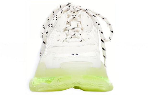 巴黎世家Triple S运动鞋“透明鞋底-白色荧光黄” 541624W2FR19073 Shop 巴黎世家Triple S运动鞋“透明鞋底-白色荧光黄” 541624W2FR19073