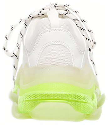 巴黎世家Triple S运动鞋“透明鞋底-白色荧光黄” 541624W2FR19073 Purchase 巴黎世家Triple S运动鞋“透明鞋底-白色荧光黄” 541624W2FR19073