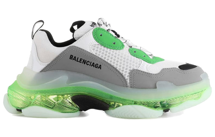 Order Balenciaga Triple S Sneaker ''Suola Trasparente - Bianco Verde'' 541624 W2GT1 9042