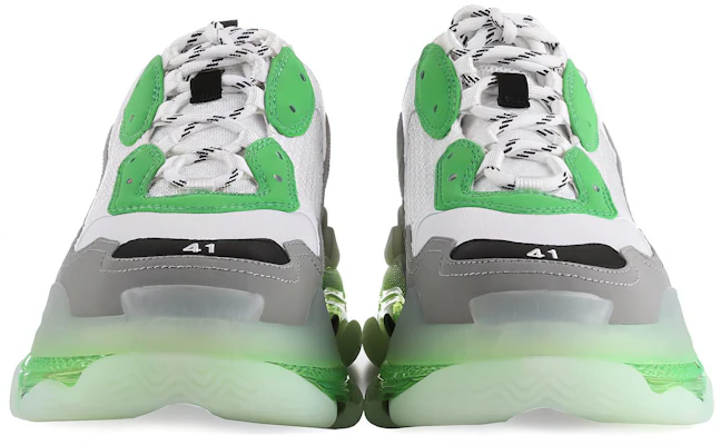 Balenciaga Triple S Sneaker ''Suola Trasparente - Bianco Verde'' 541624 W2GT1 9042 Shop Balenciaga Triple S Sneaker ''Suola Trasparente - Bianco Verde'' 541624 W2GT1 9042