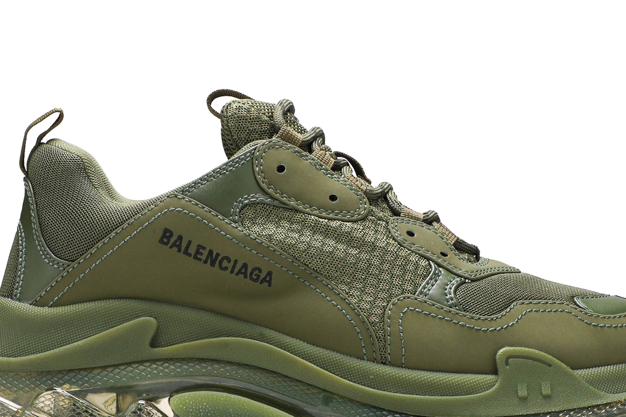 Balenciaga Triple S Sneaker 'Clear Sole - Green' 圖 2