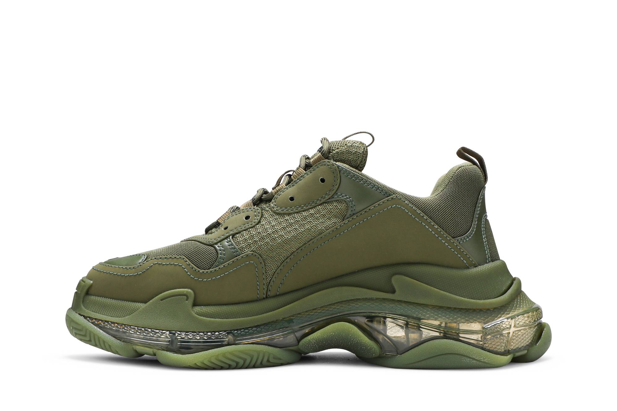 Balenciaga Triple S Sneaker 'Clear Sole - Green' 圖 3