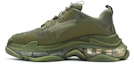 Lookbook 巴黎世家Triple S運動鞋「透明鞋底 - 綠色」541624-W2GA1-2325