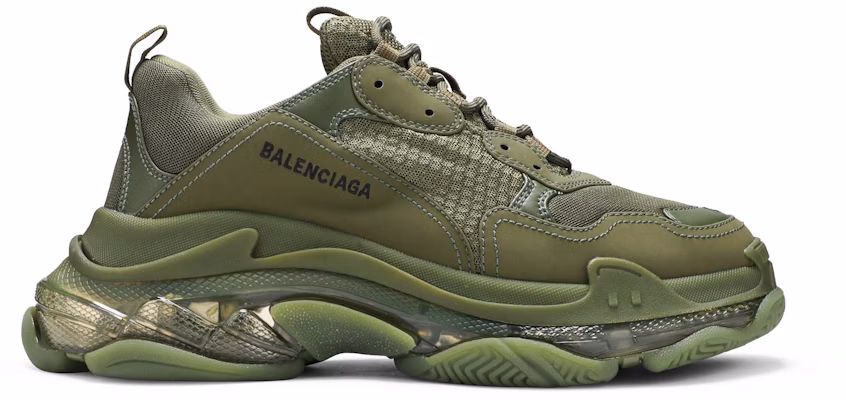 Triple s clear sole green deals