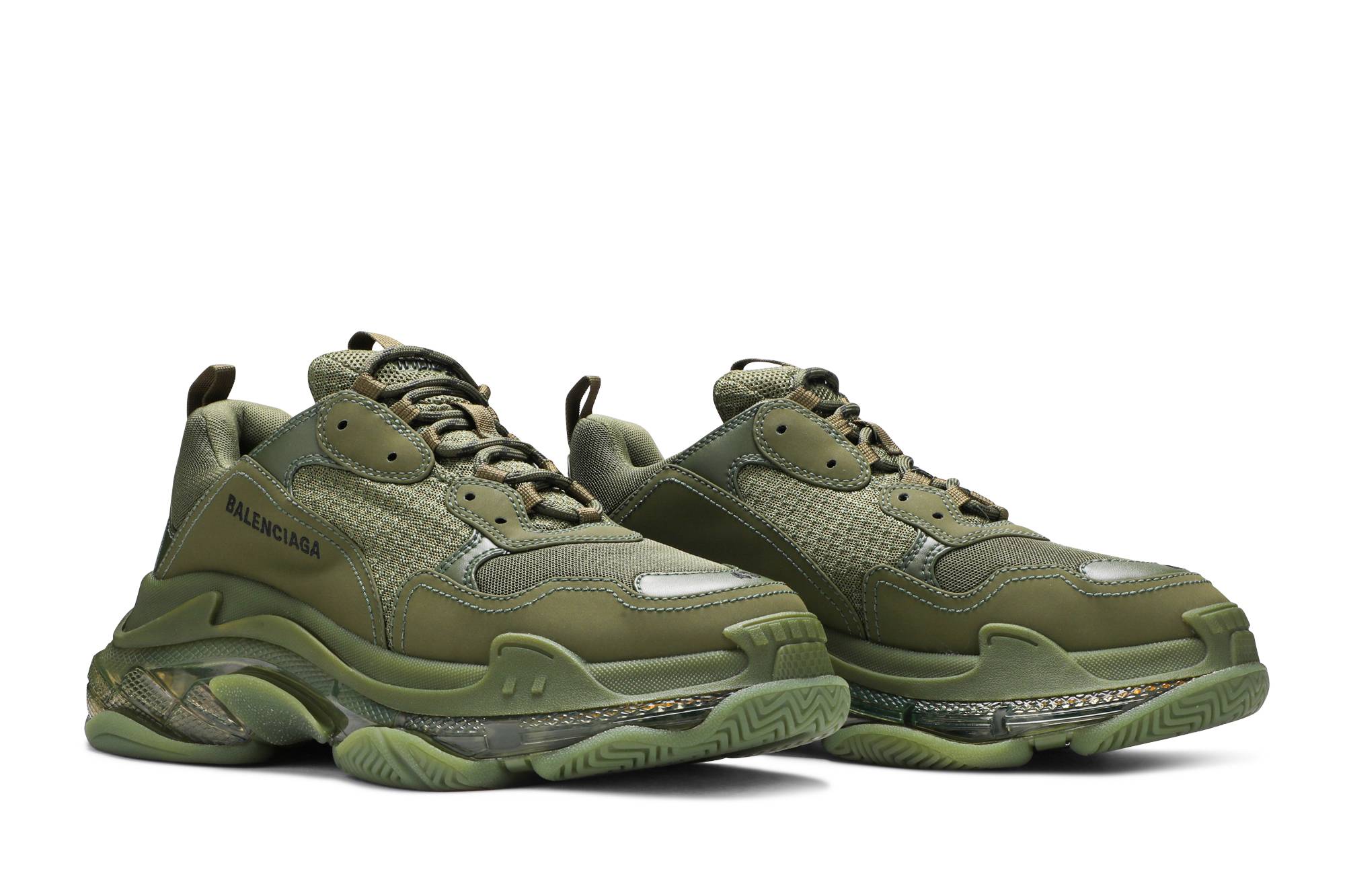 Balenciaga Triple S Sneaker 'Clear Sole - Green' 圖 8