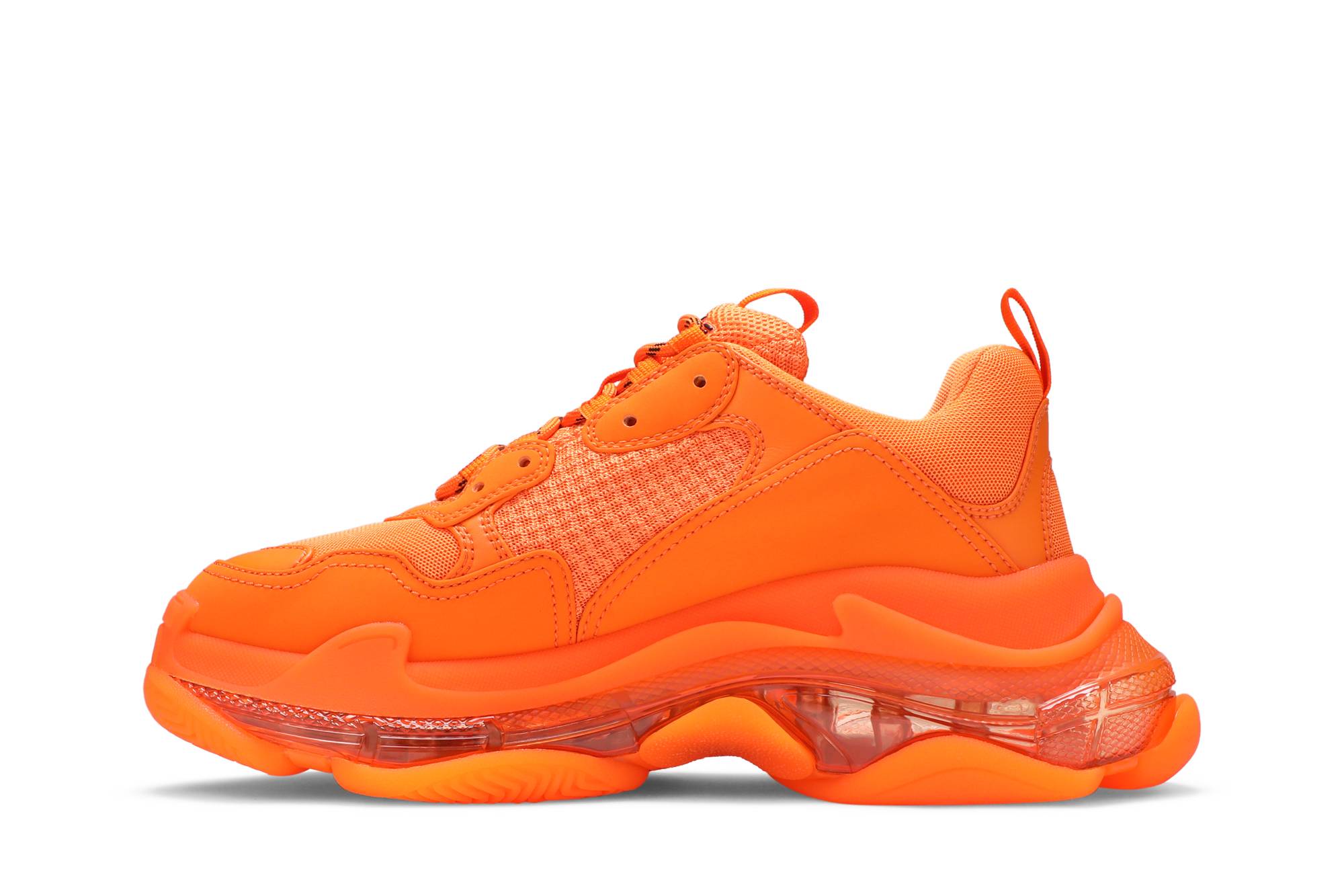Lookbook Balenciaga Triple S Sepatu 'Clear Sole - Orange' 541624W2GA17510