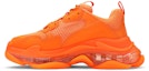Lookbook Balenciaga Triple S Sepatu 'Clear Sole - Orange' 541624W2GA17510