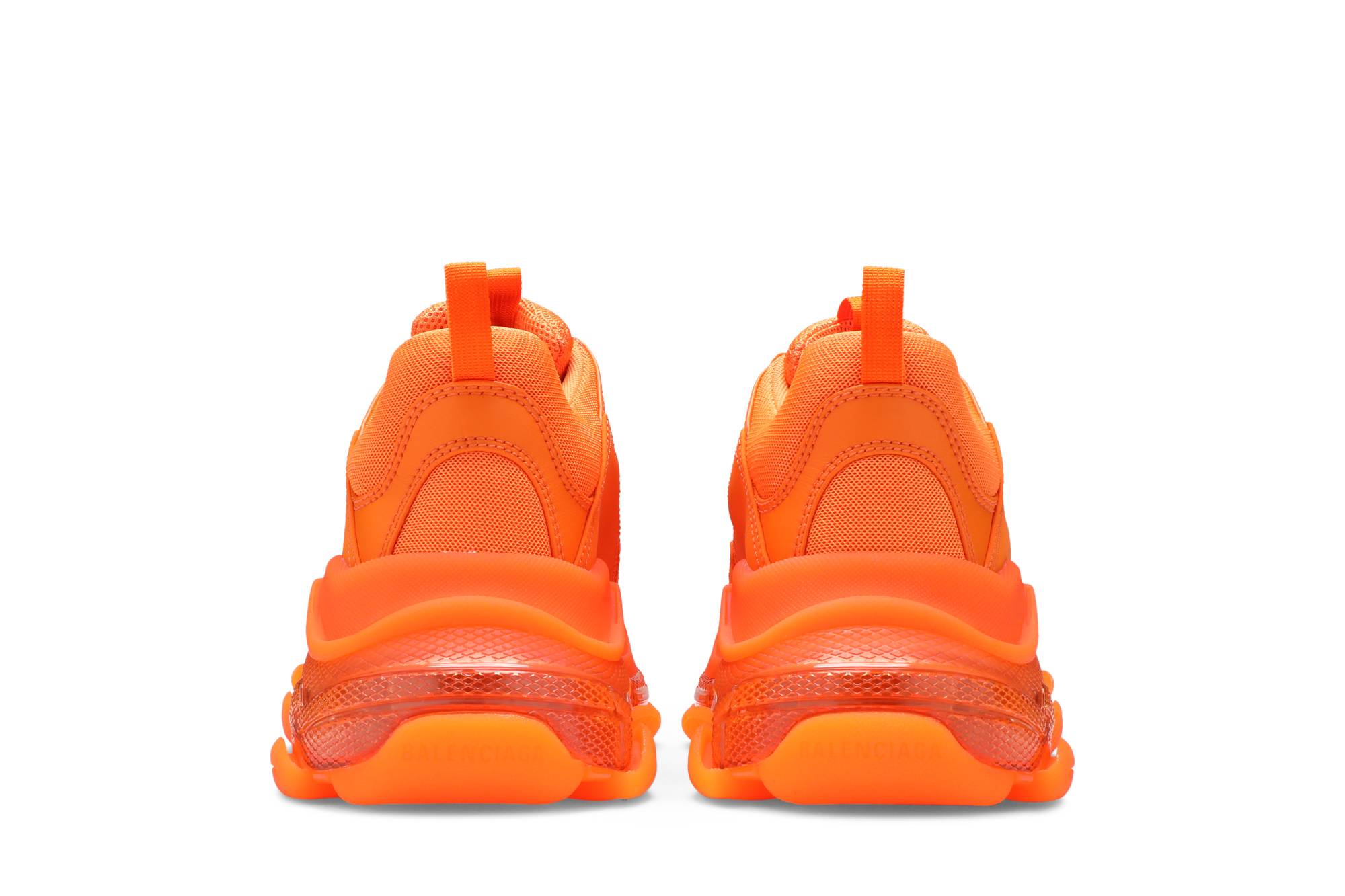 Details for Balenciaga Triple S Sepatu 'Clear Sole - Orange' 541624W2GA17510