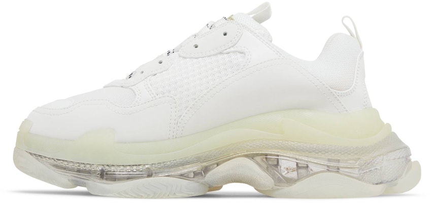 巴黎世家Triple S运动鞋 '透明鞋底 - 白色' 541624W2FB19000 Lookbook 巴黎世家Triple S运动鞋 '透明鞋底 - 白色' 541624W2FB19000