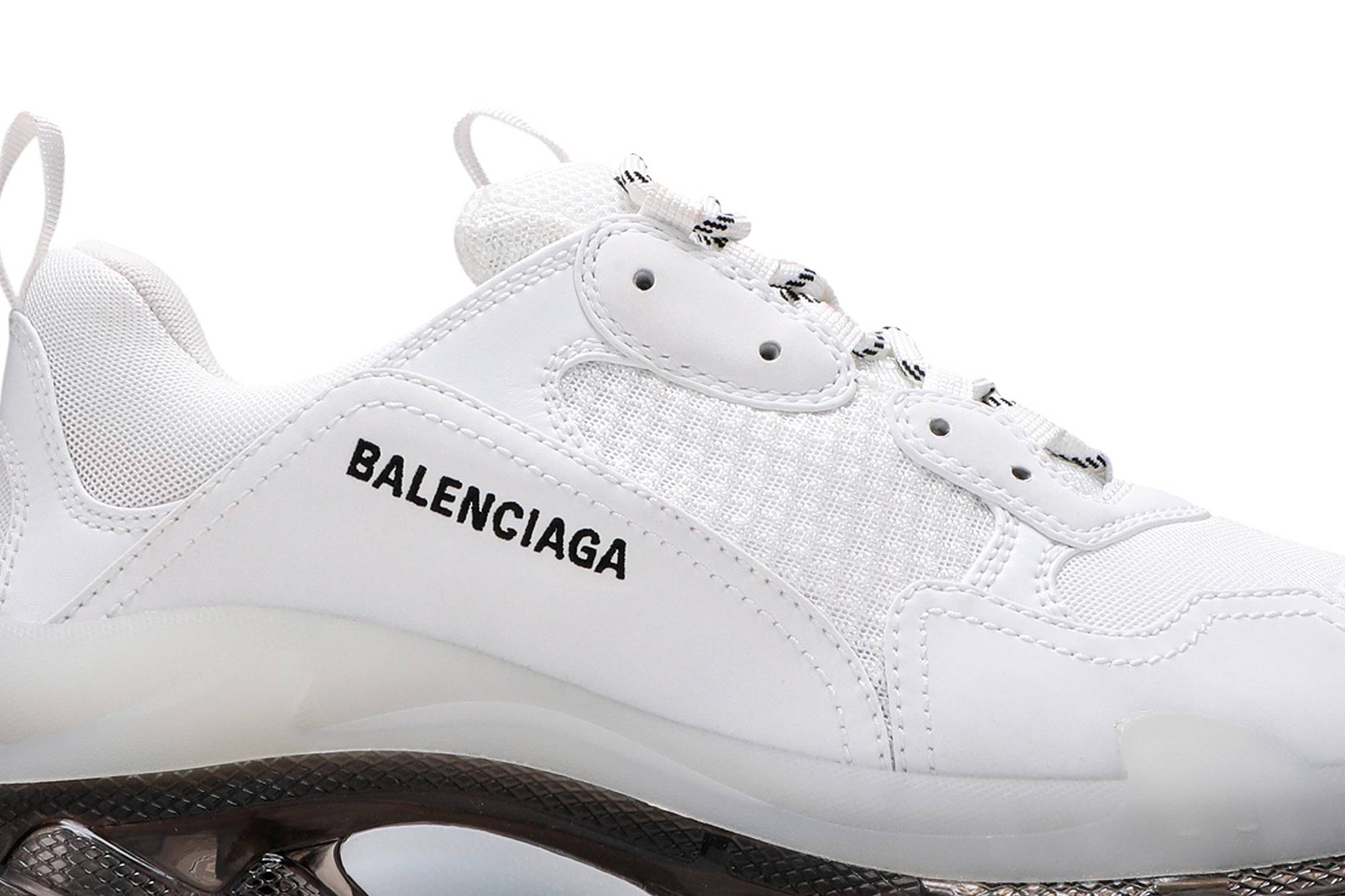 Balenciaga Triple S Sneaker 'Clear Sole - White Black' 圖 2