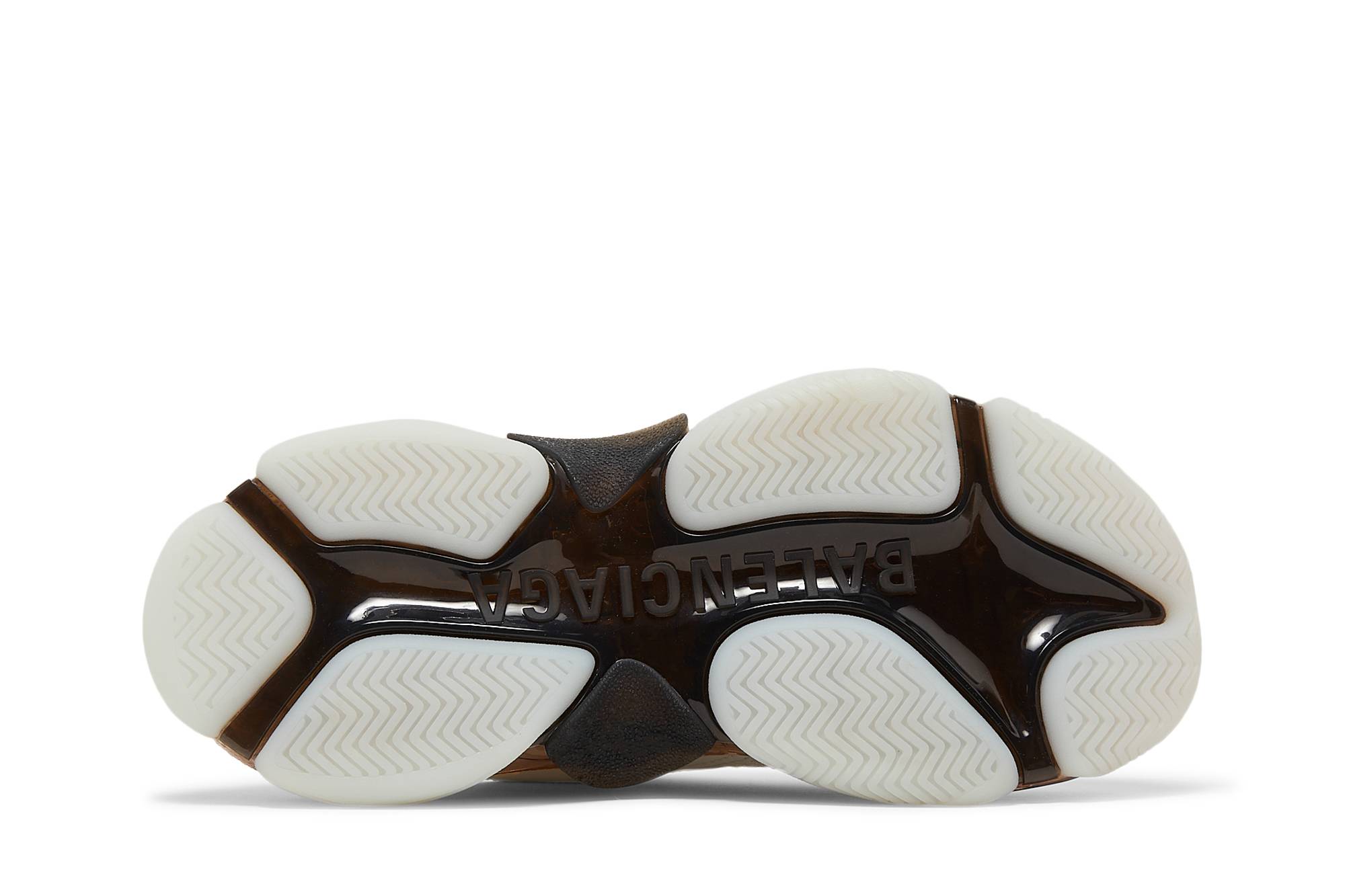 Shop 巴黎世家Triple S运动鞋‘清晰鞋底-白灰’ 541624W2GS19012