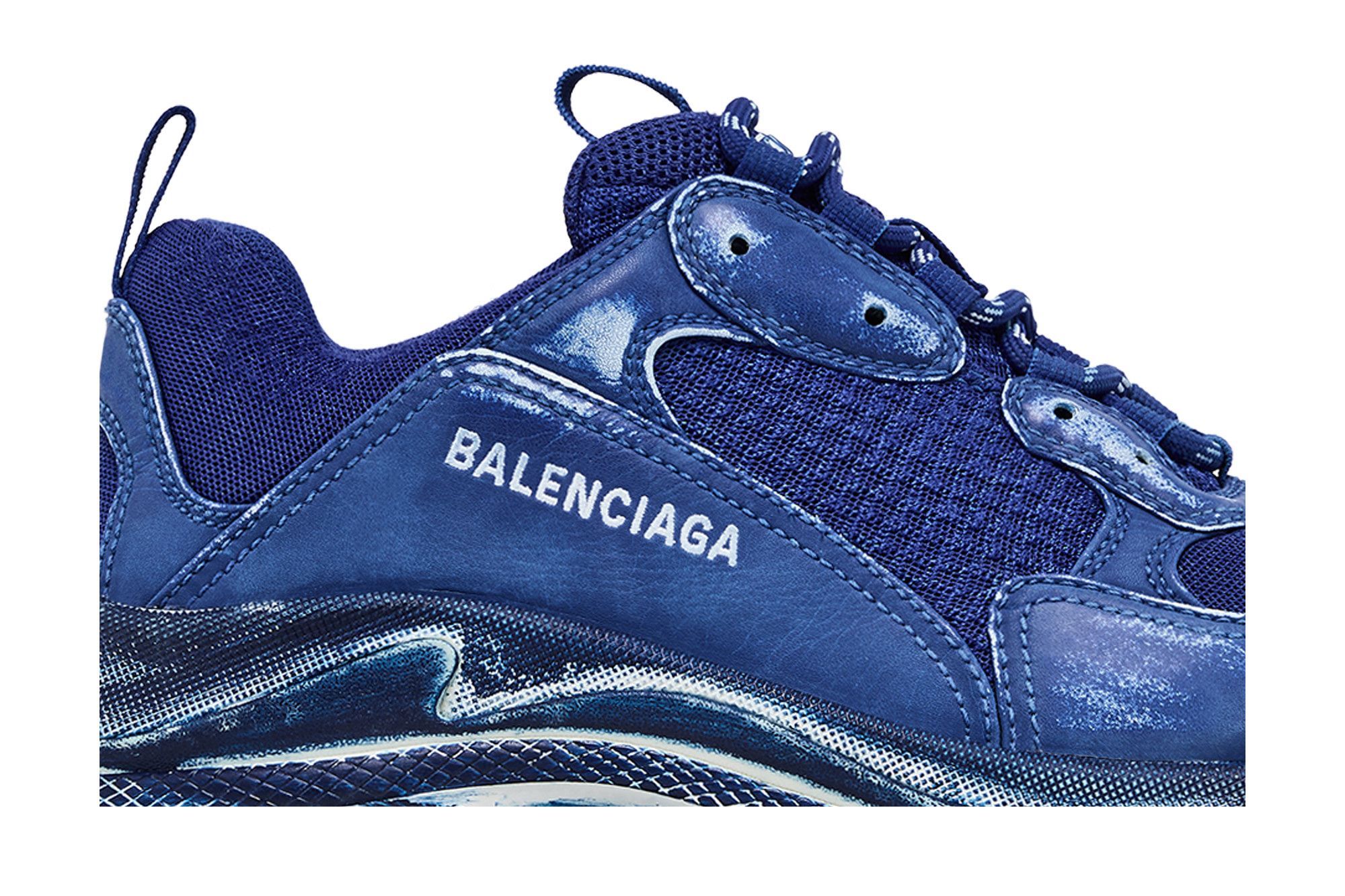 Order Balenciaga Triple S Sneaker ''Blu Scuro'' 536737-W3CN3-4900