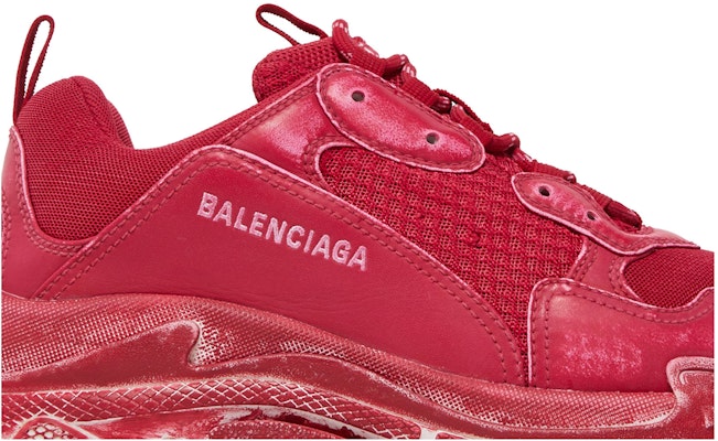 Red low 2025 top balenciaga sneakers