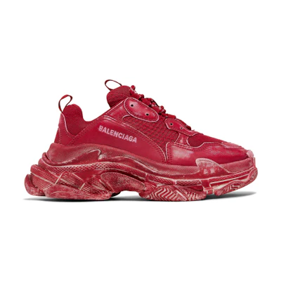 (W) Balenciaga Triple S Sneaker 'Dark Red'