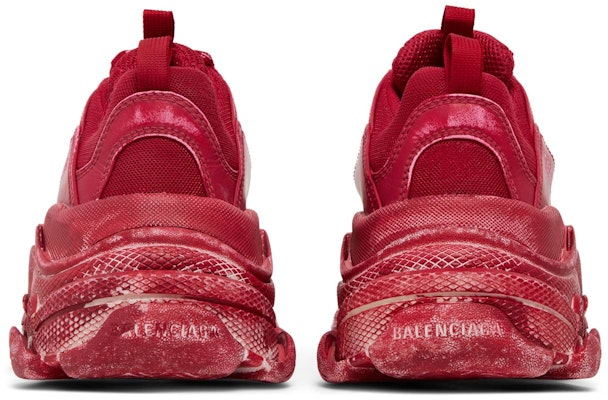 (W) Balenciaga Triple S Sneaker 'Merah Gelap' 524039-W3CN3-6000 Details for (W) Balenciaga Triple S Sneaker 'Merah Gelap' 524039-W3CN3-6000