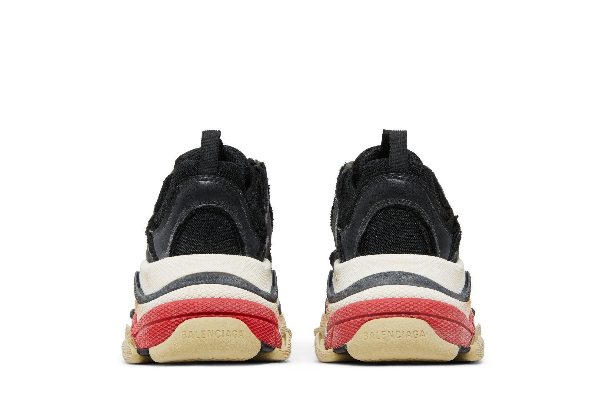 Details for 巴黎世家 Triple S 运动鞋 'DIY - 黑红款' 533882-W3CS1-1061