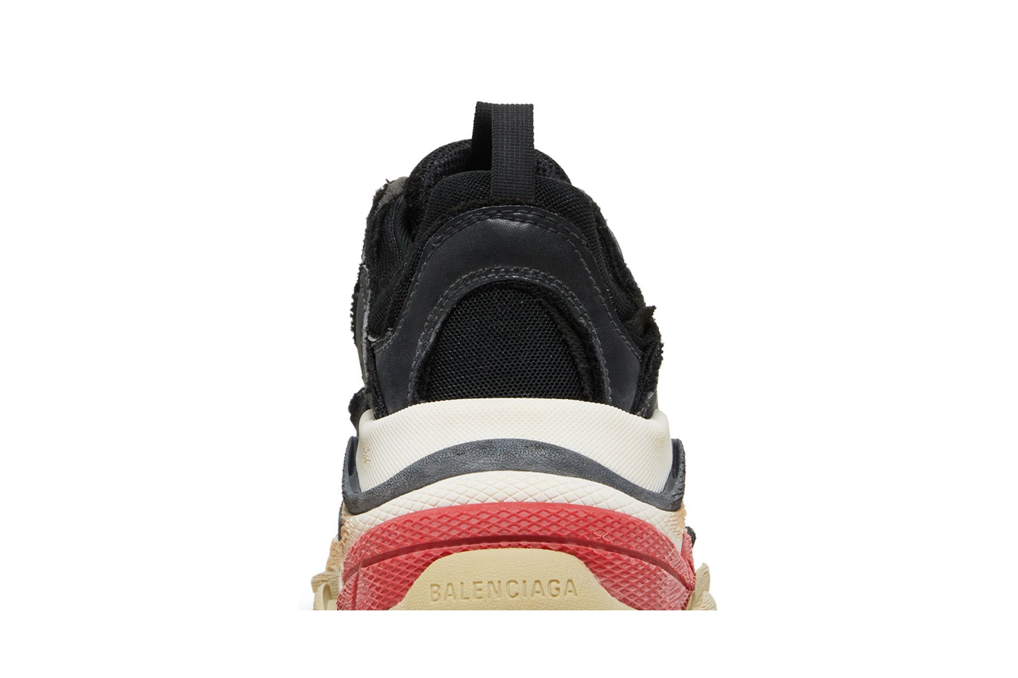 Sizing 巴黎世家 Triple S 运动鞋 'DIY - 黑红款' 533882-W3CS1-1061