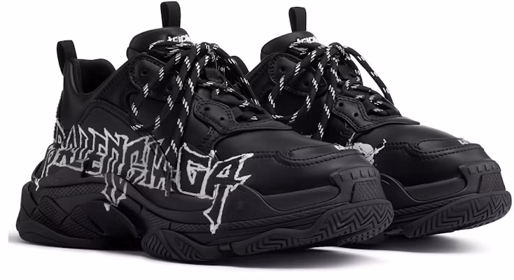Balenciaga Triple S Sneaker 'DIY Metal - Black White' 536737W2FAY1090 Lookbook Balenciaga Triple S Sneaker 'DIY Metal - Black White' 536737W2FAY1090