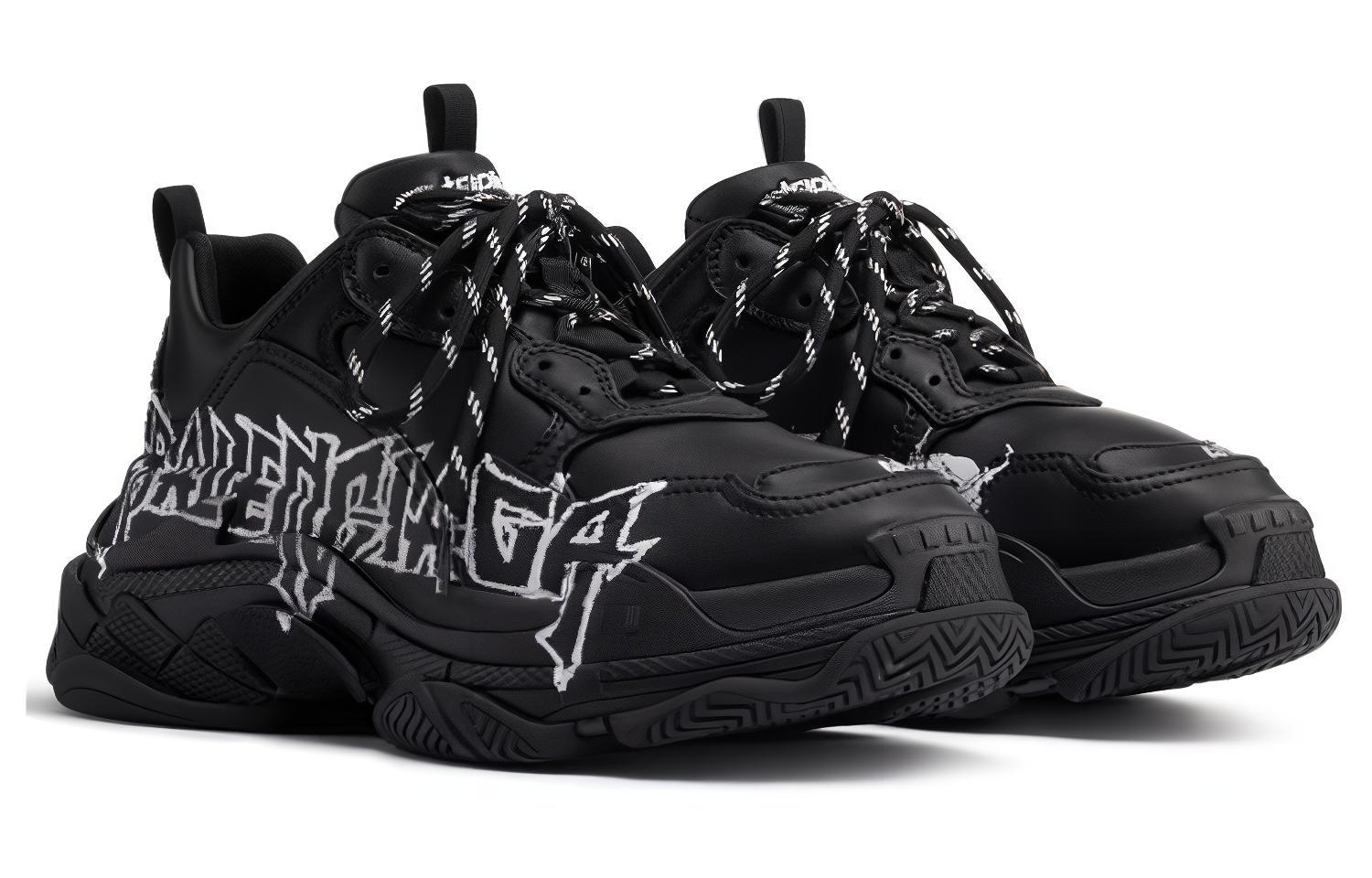 Lookbook バレンシアガ トリプルS DIYメタル (黒白) 536737W2FAY1090