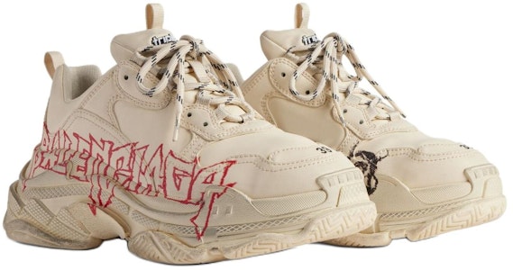 Balenciaga Triple S Zapatillas 'DIY Metal - Blanco Rojo Negro' 536737W2FAY9016 Lookbook Balenciaga Triple S Zapatillas 'DIY Metal - Blanco Rojo Negro' 536737W2FAY9016