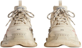 巴黎世家 Triple S 运动鞋 'DIY 金属 - 白红黑' 536737W2FAY9016 Purchase 巴黎世家 Triple S 运动鞋 'DIY 金属 - 白红黑' 536737W2FAY9016