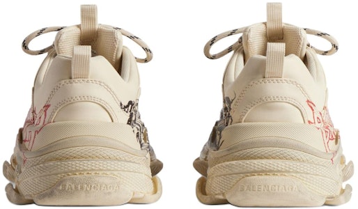 Balenciaga Triple S Zapatillas 'DIY Metal - Blanco Rojo Negro' 536737W2FAY9016 Details for Balenciaga Triple S Zapatillas 'DIY Metal - Blanco Rojo Negro' 536737W2FAY9016