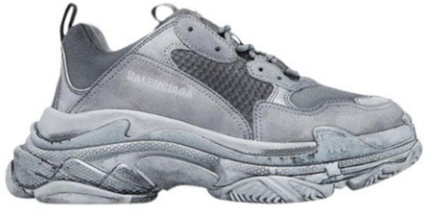 巴黎世家 Triple S 运动鞋 '染灰' 536737-W3CS4-1200 Order 巴黎世家 Triple S 运动鞋 '染灰' 536737-W3CS4-1200