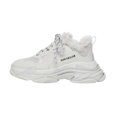 Balenciaga Triple S Sneaker 'Faux Fur - Grey'