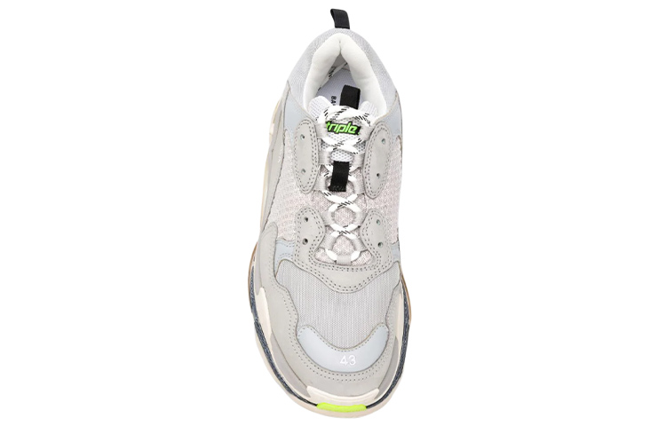 Balenciaga Triple S Sneaker 'Grey Neon' 圖 4
