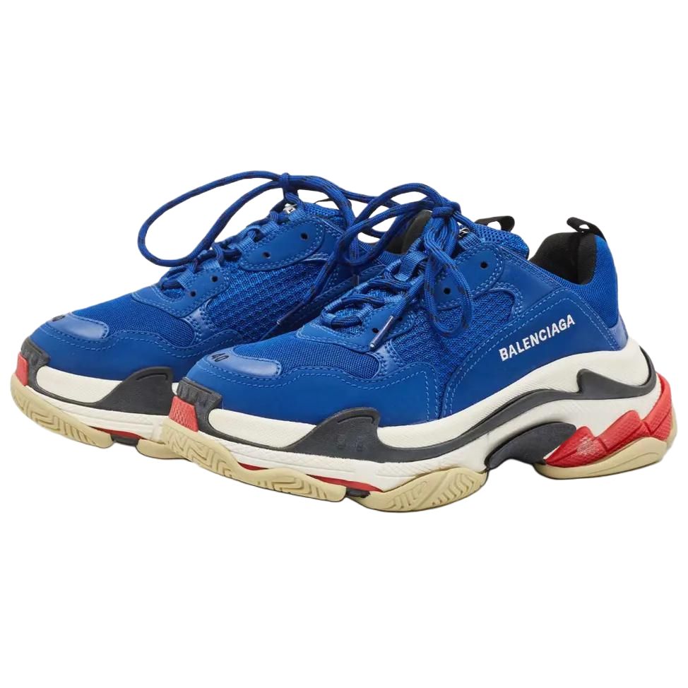 Order Balenciaga Triple S Sepatu Sneakers 'Navy' 536737W09OM4691