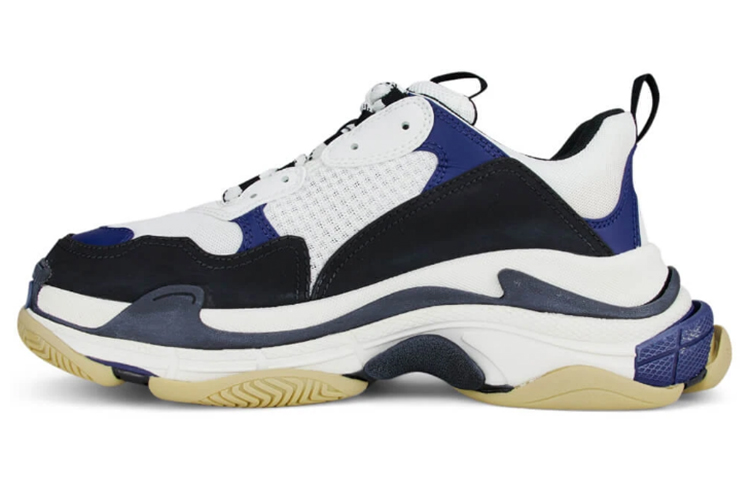 Buy 발렌시아가 트리플 S 네이비 블랙 스니커즈 536737-W09OM-9087