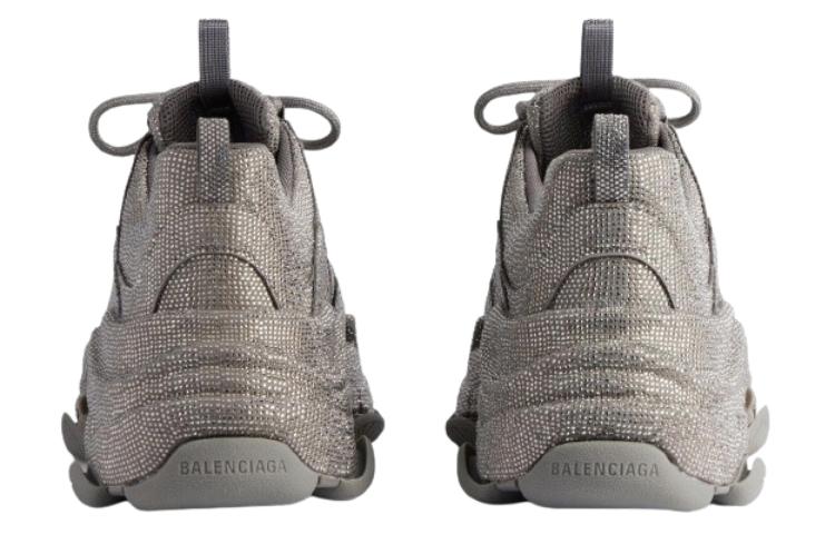 Balenciaga Triple S Sneaker 'Rhinestones - Dark Grey' 圖 5
