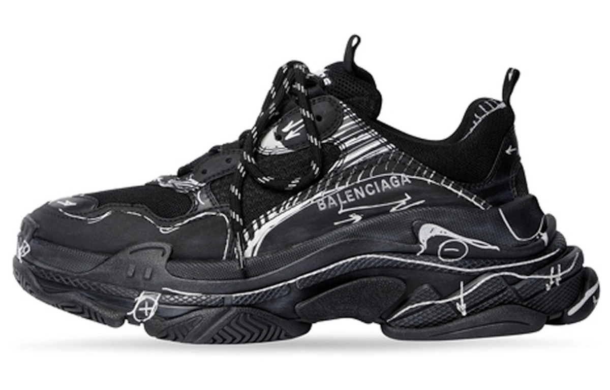 Balenciaga Triple S Sneaker 'Sketch - Black'