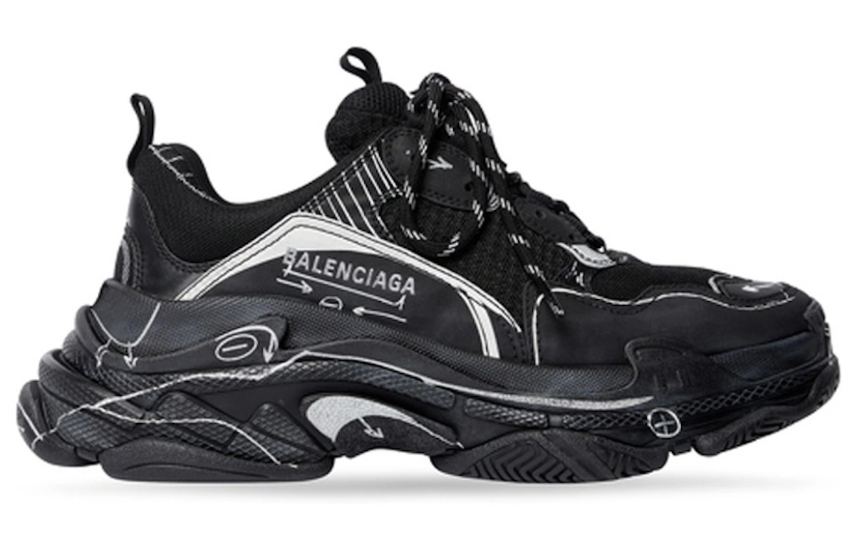 Balenciaga Triple S Sneaker 'Sketch - Black'