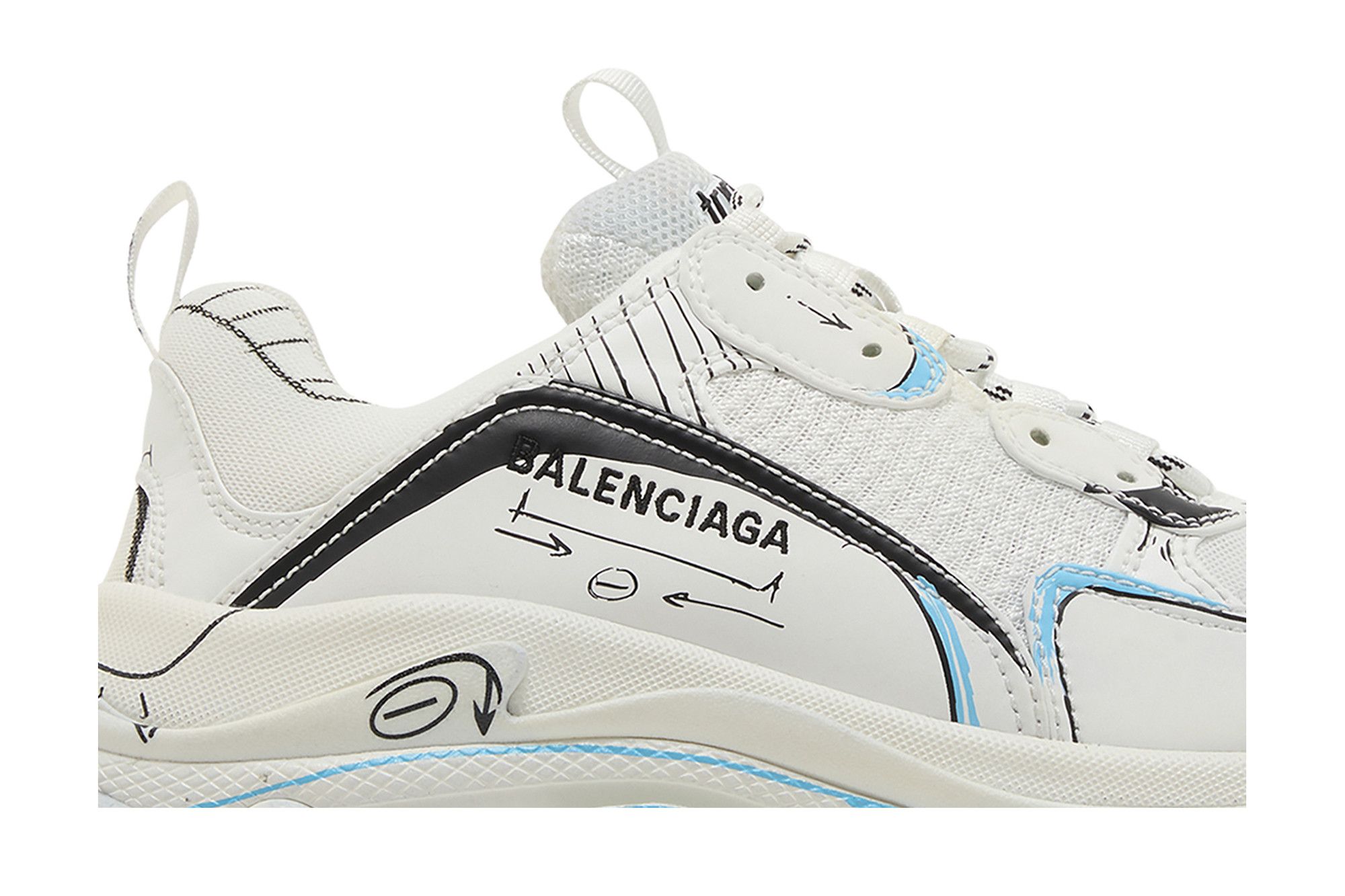 Order Balenciaga Triple S Sneaker ''Sketch - Weiß'' 536737-W3SRB-9014