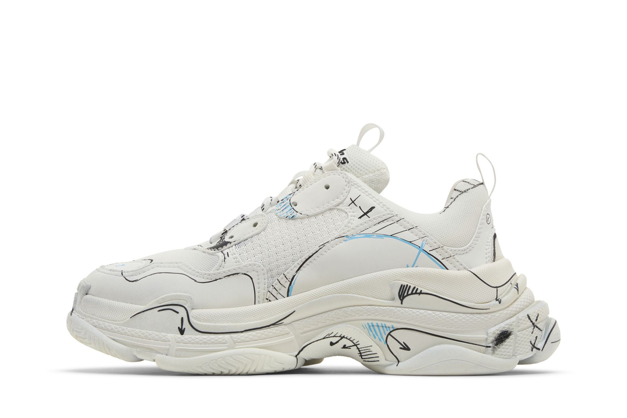 Lookbook Balenciaga Triple S Sneaker ''Sketch - Weiß'' 536737-W3SRB-9014